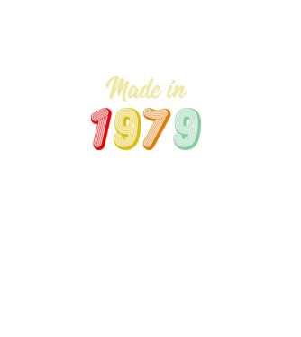 made in 1979 retro model negru pe tricou