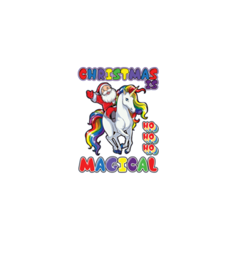 CHRISTMAS IS MAGICAL model negru pe tricou