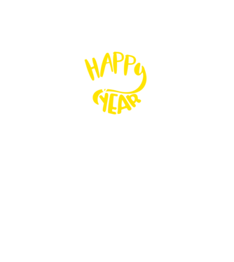 Happy new 2019 model negru pe tricou