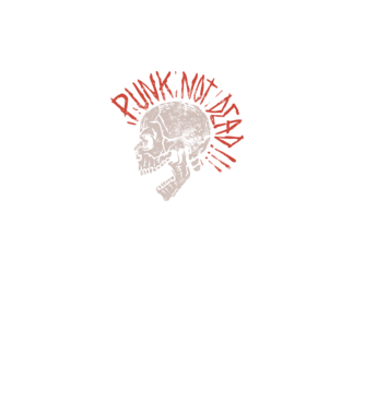 Punk Not Dead model negru pe tricou