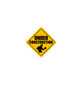 Under Construction model negru pe tricou