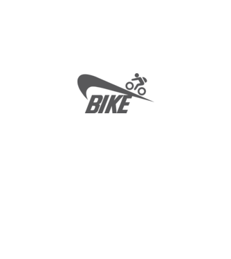 Bike logo model alb pe tricou