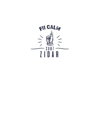 fii calm, sunt zidar model galben neon pe tricou