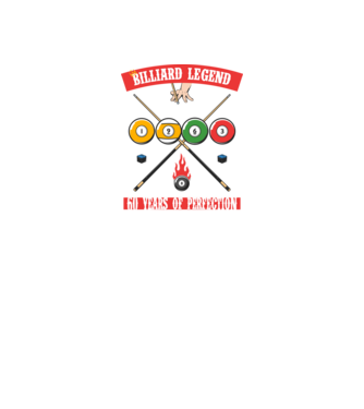 Billiard legend born in 1963 model negru pe tricou