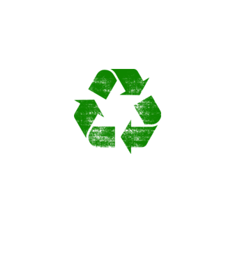 RECYCLE model albastru jeanși pe tricou