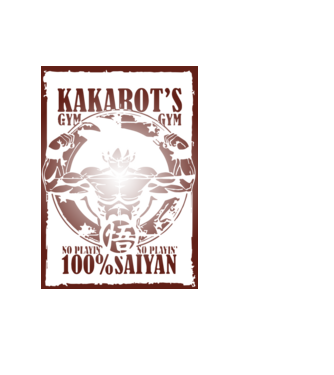 kakarots gym dragonball model negru pe tricou