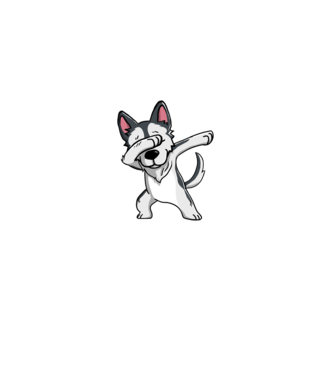 Husky DAB model verde pe tricou