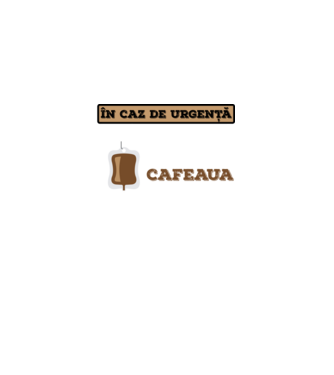 În caz de urgență, grupa mea sanguină este cafeaua model negru pe tricou