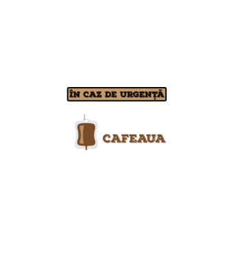 În caz de urgență, grupa mea sanguină este cafeaua model negru pe tricou