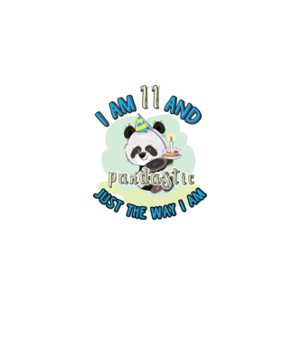 PANDASTIC 11 model alb pe tricou