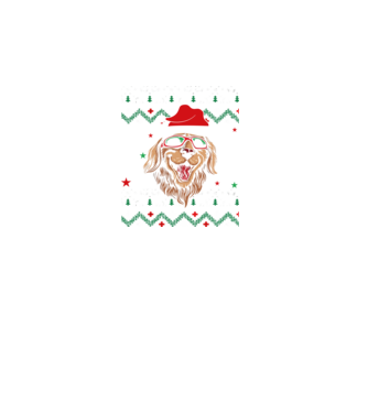 Ugly sweater dog model negru pe tricou