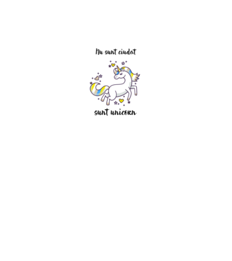 Nu sunt ciudat - sunt unicorn model alb pe tricou
