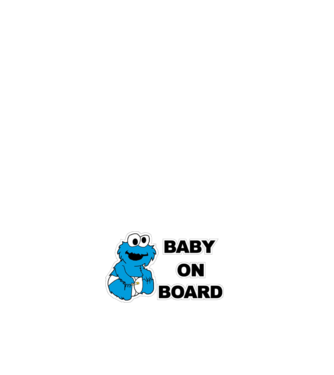 Baby Monster model alb pe tricou