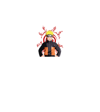 NARUTO model negru pe tricou