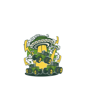 TRACTOR model negru pe tricou