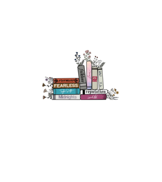 Eras tour books color 2 model alb pe tricou