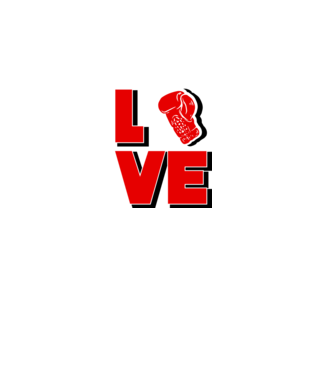LOVE BOX model alb pe tricou
