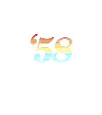 Retro Birthday 1958 model albastru jeanși pe tricou