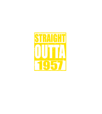 Straight Outta - 1957 model roșu pe tricou