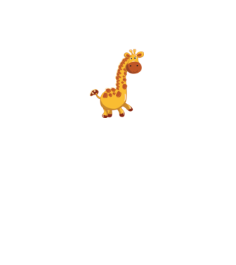 Cute giraffe model negru pe tricou