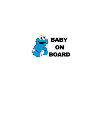 Baby Monster model alb pe tricou