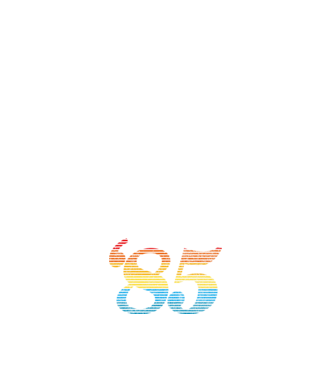 Retro Birthday 1985 model alb pe tricou