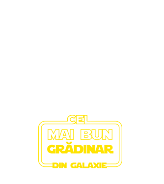 cel mai bun grădinar din galaxie model alb pe tricou