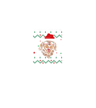 Ugly sweater dog model negru pe tricou