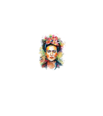 Frida Kahlo model alb pe tricou