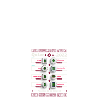 Qatar 2022 Stadiums model negru pe tricou