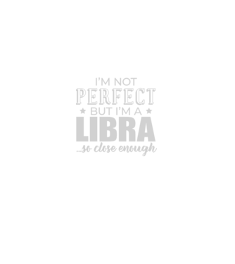 Not perfect, but LIBRA model negru pe tricou