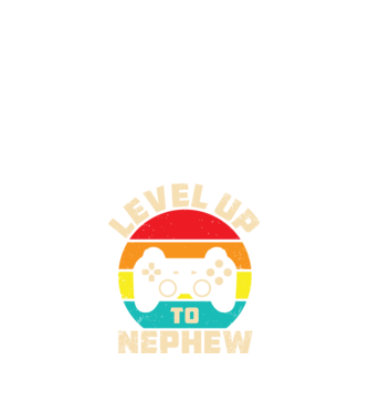 Level Up Nephew model negru pe tricou