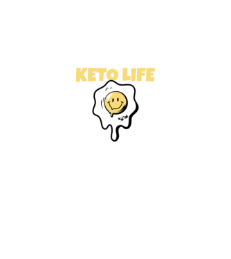 HAPPY KETO LIFE model negru pe tricou