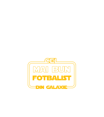Cel mai bun fotbalist din galaxie model negru pe tricou