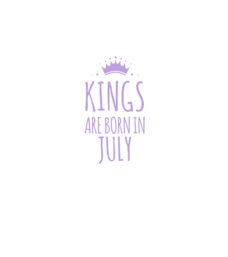 Kings are born in - July model albastru închis pe tricou