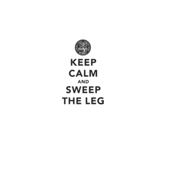 Keep calm and weep the leg cobra kai model alb pe tricou
