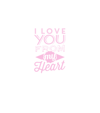 love you from model mov pe tricou