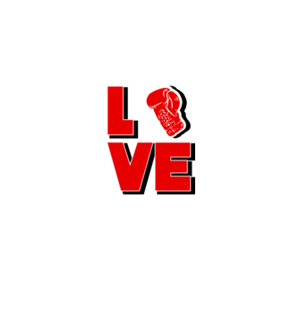 LOVE BOX model gri pe tricou