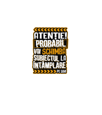 Atenție, probabil voi schimba subiectul la întâmplare pe șah model negru pe tricou