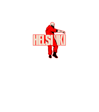 helsinki la casa de papel model verde neon pe tricou