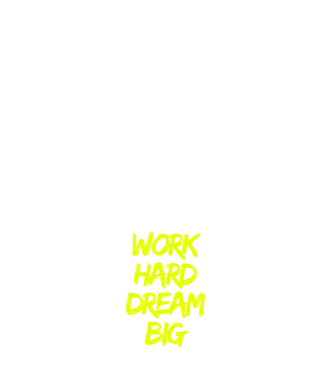 Work Hard Dream Big model albastru închis pe tricou