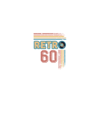 Retro 60 Birthday model alb pe tricou