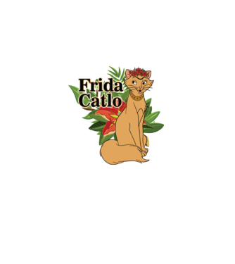 FridaCatlo model negru pe tricou