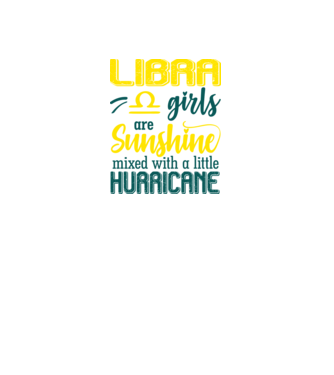 Sunshine with Hurricane LIBRA model negru pe tricou