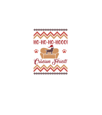 un Crăciun ho-ho-hoo-hoo fericit! model alb pe tricou