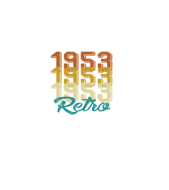 Retro 1953 model negru pe tricou