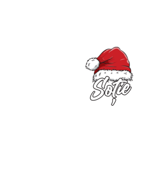 soție Santa Hat model galben neon pe tricou