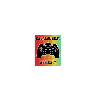 bacalaureat absolvit model negru pe tricou
