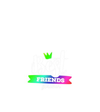 Best friends forever model albastru închis pe tricou