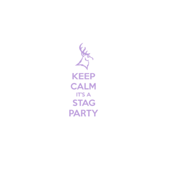 Keep calm stag party on model negru pe tricou